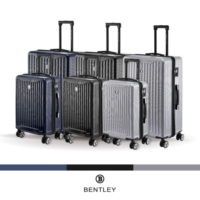 【Bentley 賓利】都會輕旅系列 PC+ABS 合金拉桿行李箱(28吋+20吋二件組-銀黑藍三色任選)