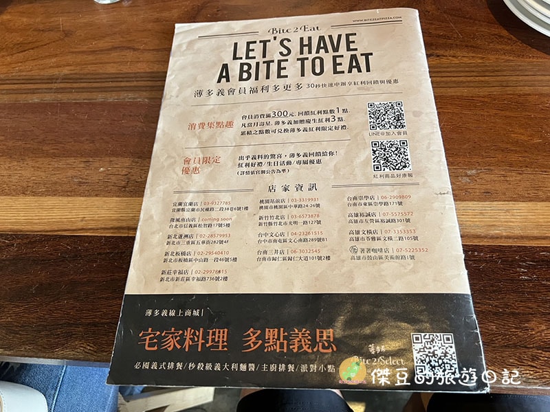 【義式美食推薦】薄多義 Bite 2 Eat 台南崇學店:披薩雙饗、義大利麵一次滿足 - 第15張圖 薄多義 Bite 2 Eat 台南崇學店